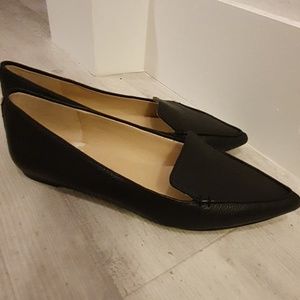 Karl Lagerfeld pointed leather flats